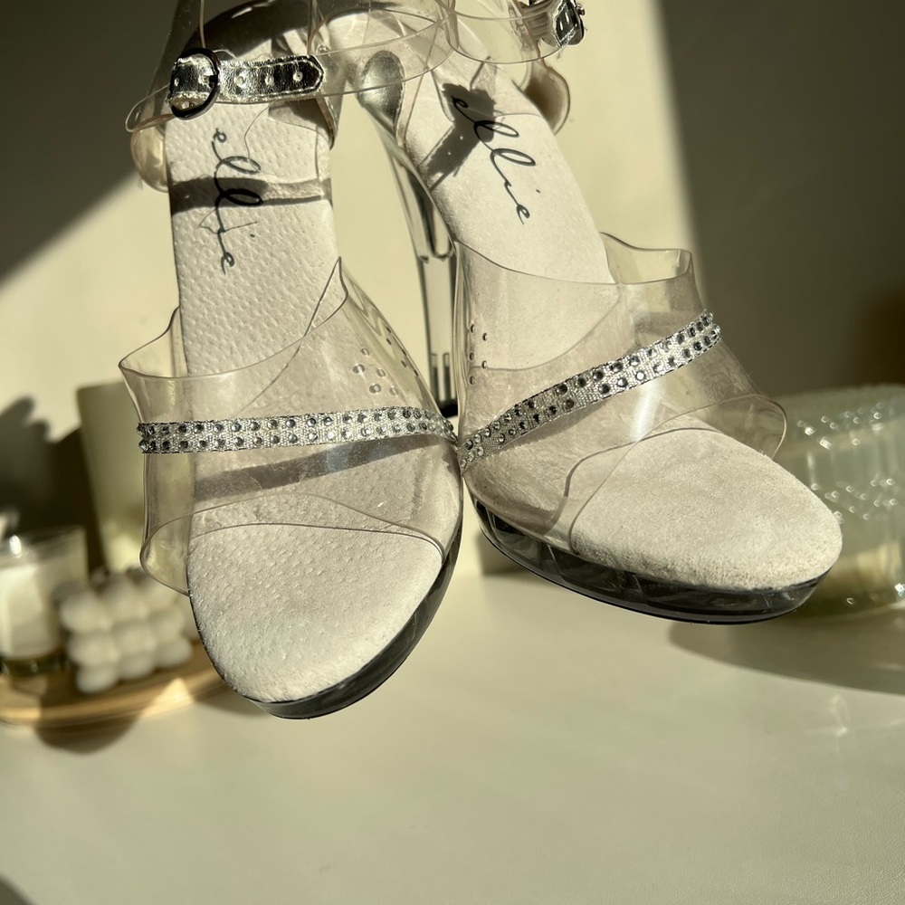 Clear heels